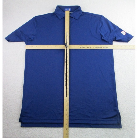 Stitch Golf Polo Shirt Mens Medium Blue Performance Stretch AAG 1955 Patch 2023‎ - Picture 6 of 10